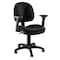 National Public Seating Black 22 1/2 in W 22 1/2 in L 18"-22" H, Arm Rests, Fabric Seat, Comfort Series CTC-A - alternate 1